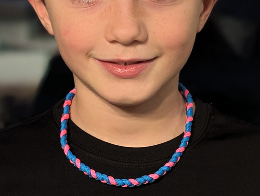 Sports Necklace with Easy Black Buckle. 